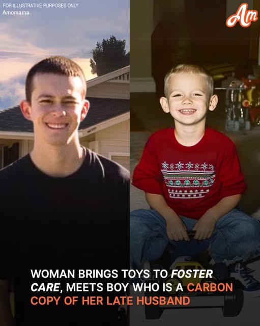 A woman brought toys to a foster care center and met a boy who looked exactly like her late husband