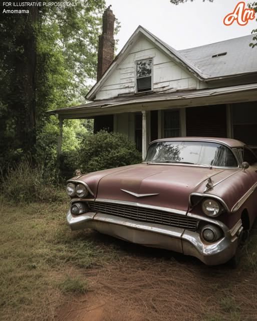 Two years after his father passed away, a man discovered his dad’s old car in his yard