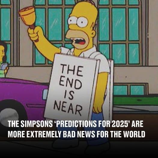 ‘Predictions’ For 2025′ From The Simpsons Are Even Worse News For The World