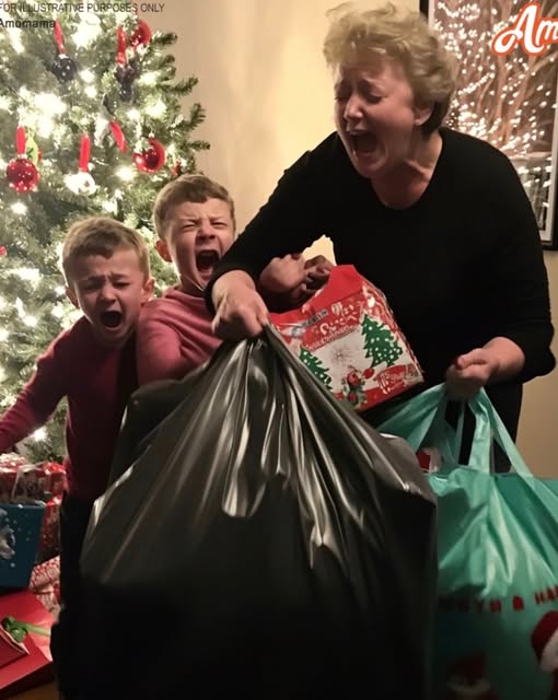 My kids’ grandmother visited our home, packed up the Christmas gifts she had given them, and took them with her