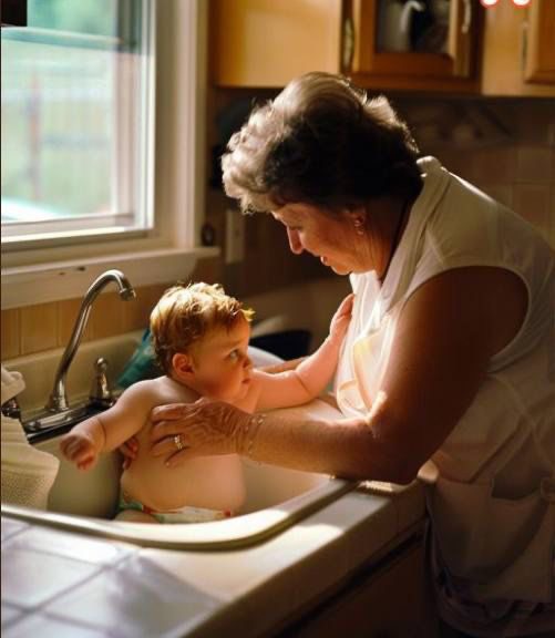 Why Do Some People Bathe Their Babies In The Kitchen Sink