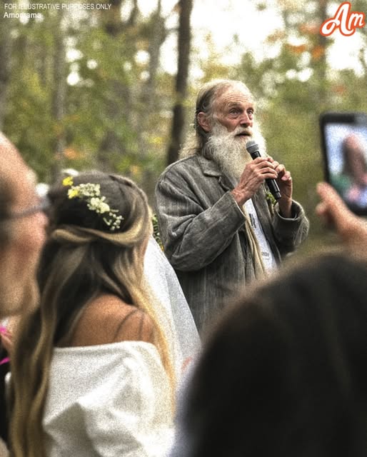 A bride throws a homeless man out of her wedding, but allows him to remain after he sings a song her late father once performed for her