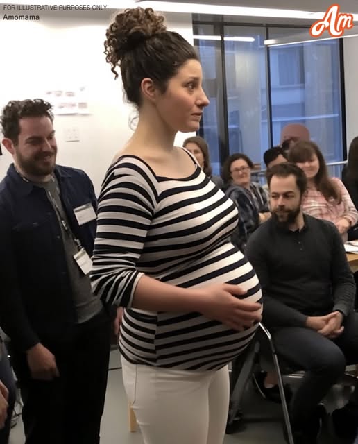 My Boss Embarrassed Me During a Staff Meeting Because I Was Pregnant – His Expression Changed When a Woman Holding a Baby Entered the Room