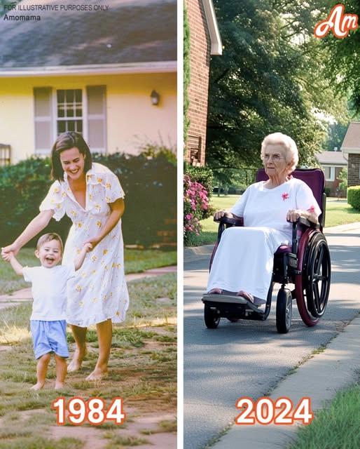 An elderly woman smiles upon recognizing the signature on a letter accompanying a large donation to the old nursing home