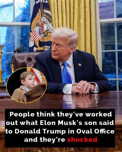 People insist Elon Musk’s 4-year-old son called out President Trump